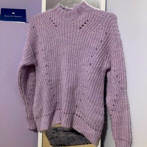American Eagle purple knit sweater, very lightly worn.